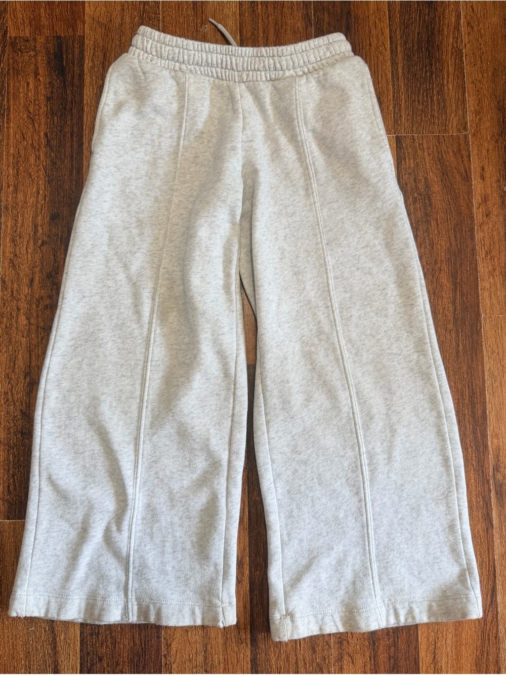 art class Light Gray Wide-Leg Sweatpants for Kids